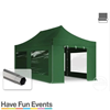 Partytent Easy-UP 3x6 Donkergroen