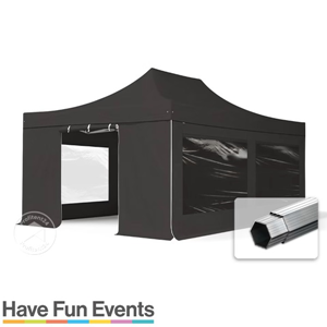 Partytent Easy-Up 4x6 Zwart