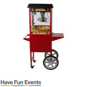 Popcornmachine Met Kar Incl. 50 Porties