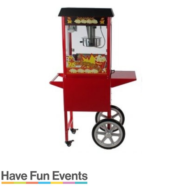 Popcornmachine Met Kar Incl. 50 Porties